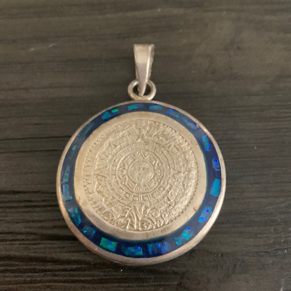 Mexican silver necklace charm from Puerto Vallarta
